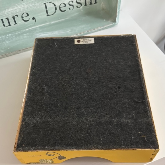 Vintage Office Box Documents Tray Upcycled Dovetailed Corners - Picture 4 of 9